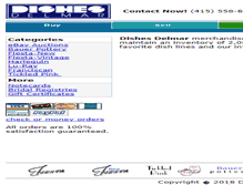 Tablet Screenshot of dishesdelmar.com